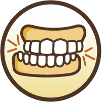 Illustration of teeth grinding